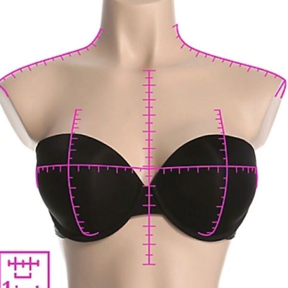 Panache Porcelain Elan Strapless T-Shirt Bra 7320 32F - Picture 4 of 9